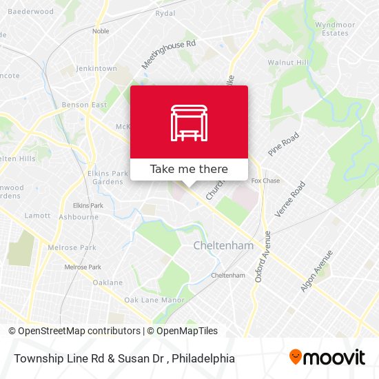 Township Line Rd & Susan Dr map
