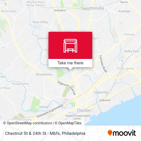Chestnut St & 24th St - Mbfs map