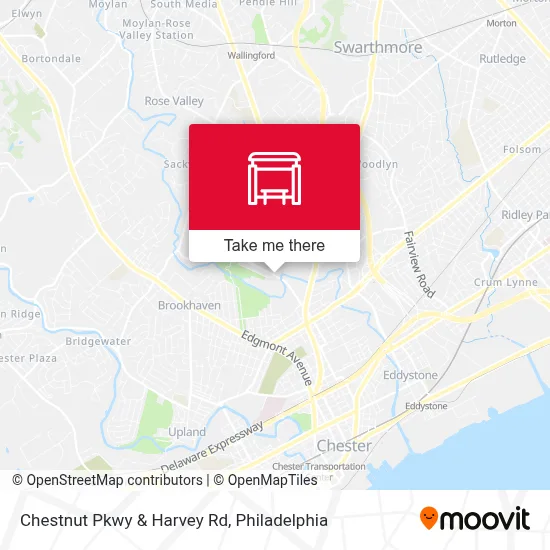 Chestnut Pkwy & Harvey Rd map