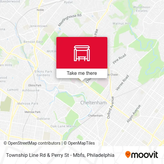 Township Line Rd & Perry St - Mbfs map