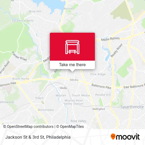 Jackson St & 3rd St map