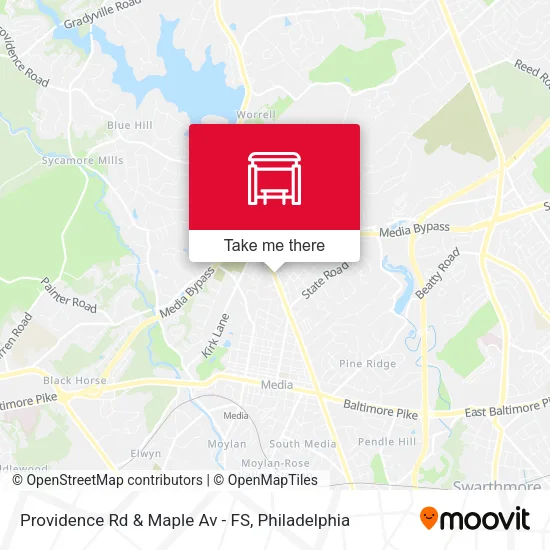 Providence Rd & Maple Av - FS map