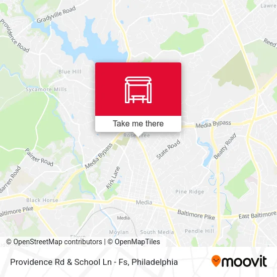 Providence Rd & School Ln - Fs map