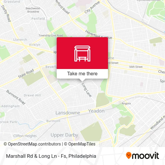 Marshall Rd & Long Ln - Fs map
