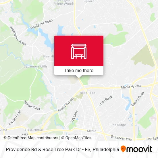 Providence Rd & Rose Tree Park Dr - FS map