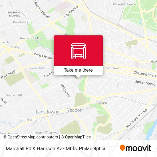 Marshall Rd & Harrison Av - Mbfs map