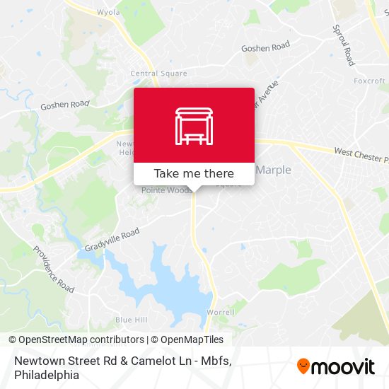 Mapa de Newtown Street Rd & Camelot Ln - Mbfs