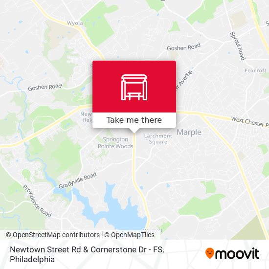 Mapa de Newtown Street Rd & Cornerstone Dr - FS
