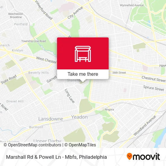 Marshall Rd & Powell Ln - Mbfs map