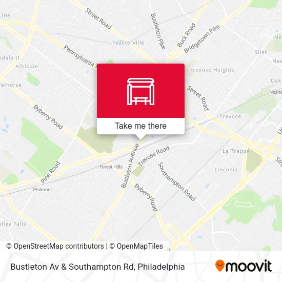 Mapa de Bustleton Av & Southampton Rd