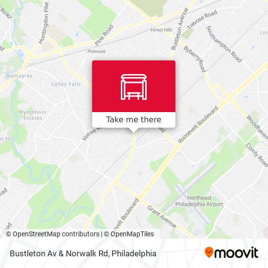 Mapa de Bustleton Av & Norwalk Rd