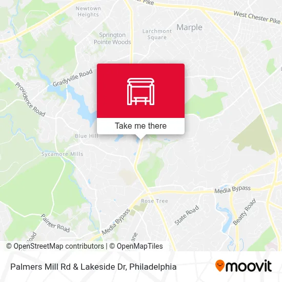 Palmers Mill Rd & Lakeside Dr map