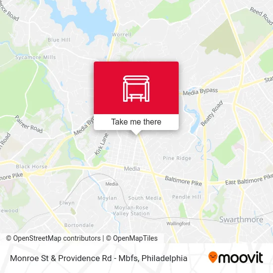 Monroe St & Providence Rd - Mbfs map