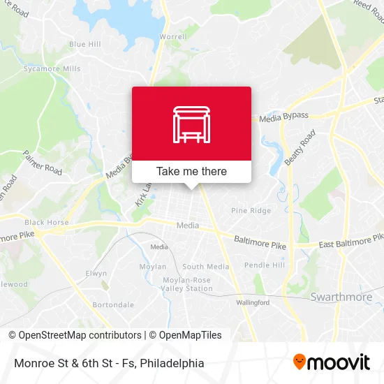 Monroe St & 6th St - Fs map