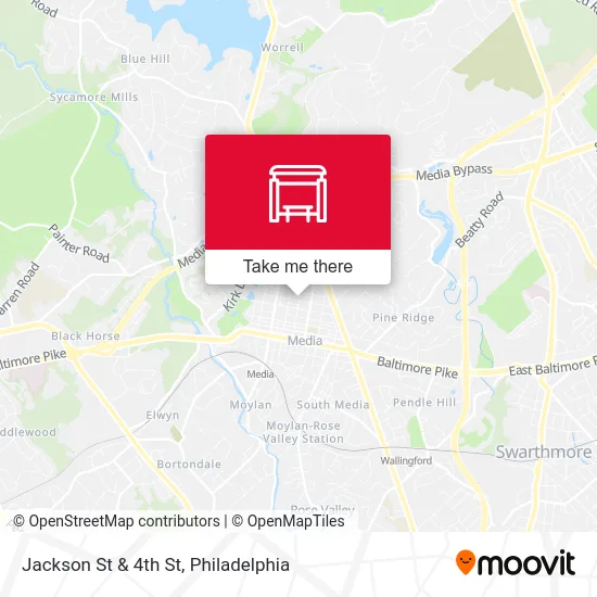 Jackson St & 4th St map