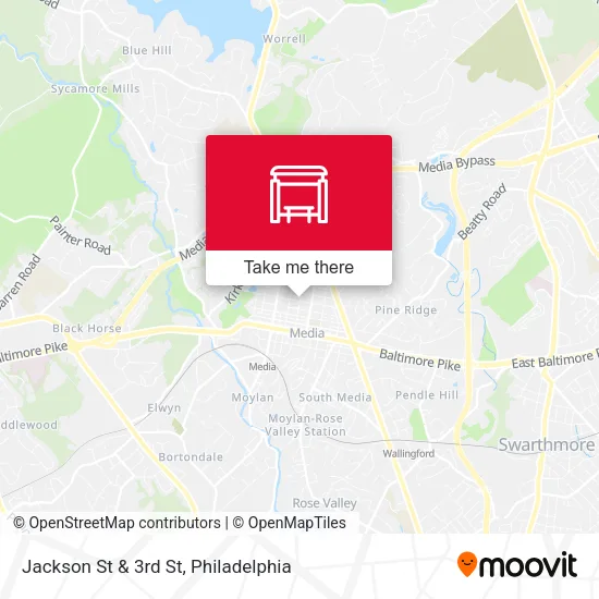 Jackson St & 3rd St map