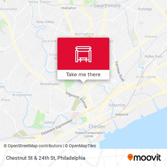 Chestnut St & 24th St map