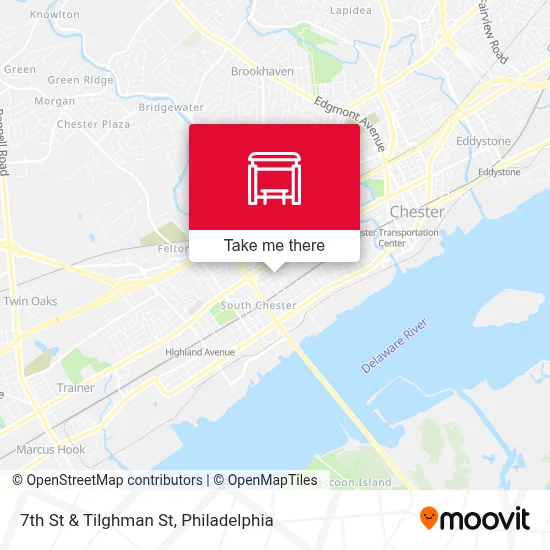 7th St & Tilghman St map
