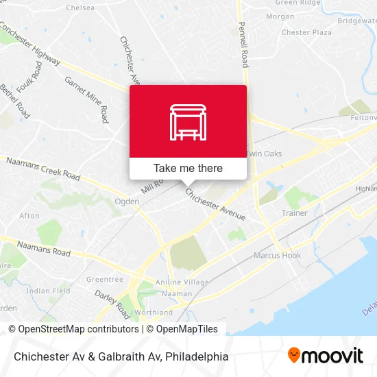 Chichester Av & Galbraith Av map