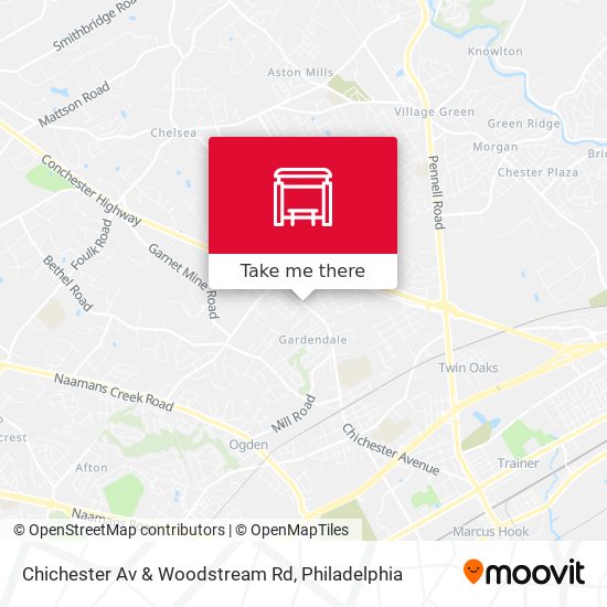 Chichester Av & Woodstream Rd map