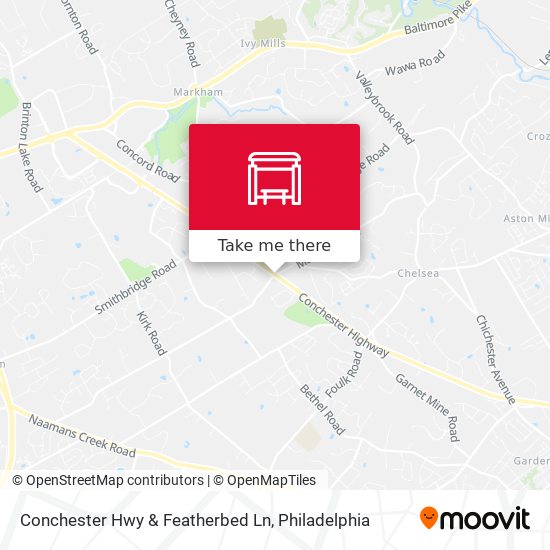 Conchester Hwy & Featherbed Ln map