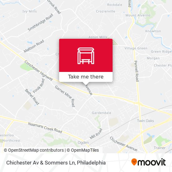 Chichester Av & Sommers Ln map