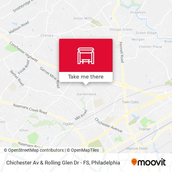Chichester Av & Rolling Glen Dr - FS map