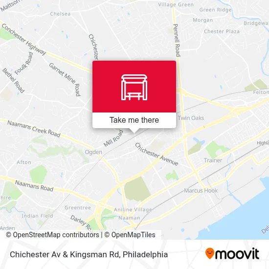 Chichester Av & Kingsman Rd map