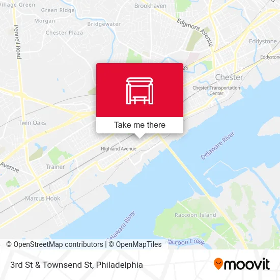3rd St & Townsend St map