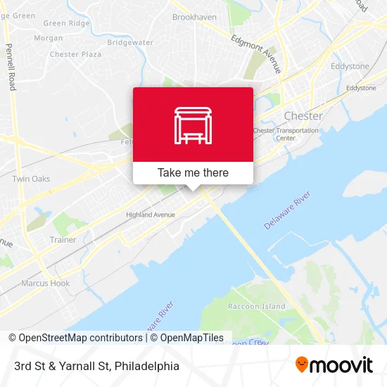 3rd St & Yarnall St map