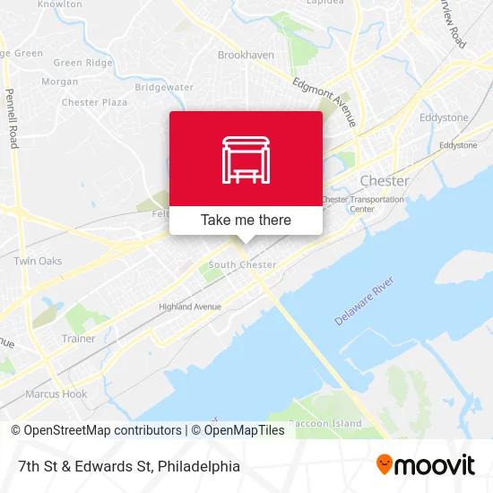 7th St & Edwards St map