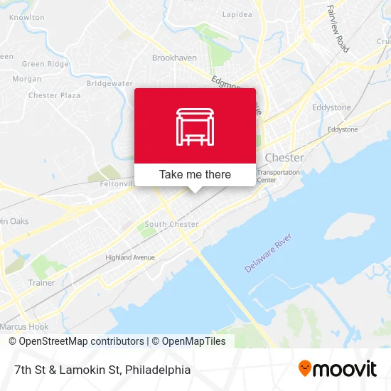 7th St & Lamokin St map