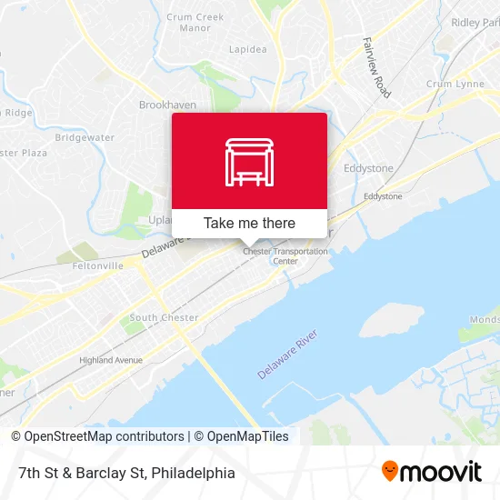 7th St & Barclay St map