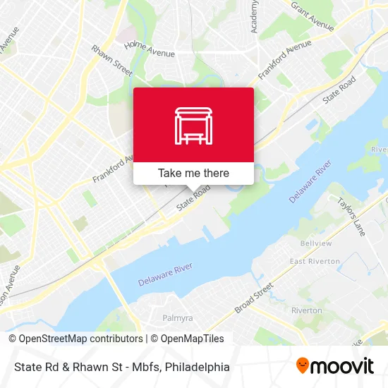 State Rd & Rhawn St - Mbfs map