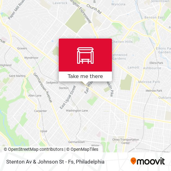 Stenton Av & Johnson St - Fs map