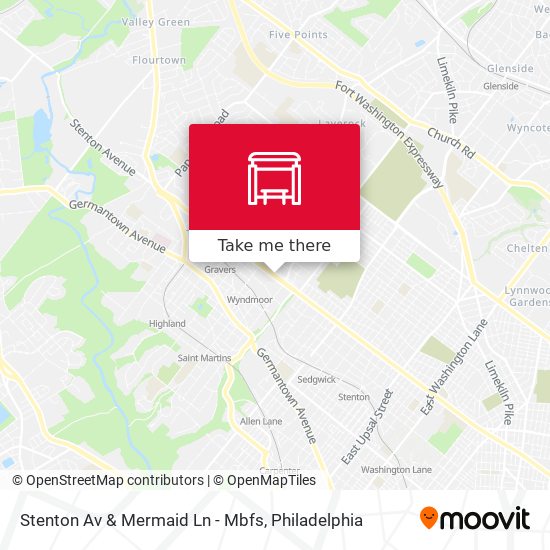 Mapa de Stenton Av & Mermaid Ln - Mbfs