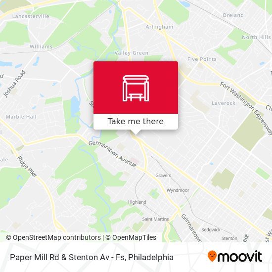 Paper Mill Rd & Stenton Av - Fs map