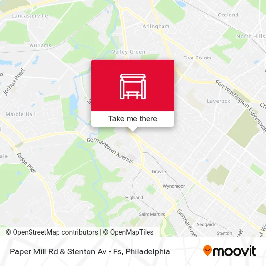 Paper Mill Rd & Stenton Av - Fs map