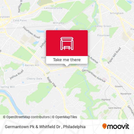 Germantown Pk & Whitfield Dr map