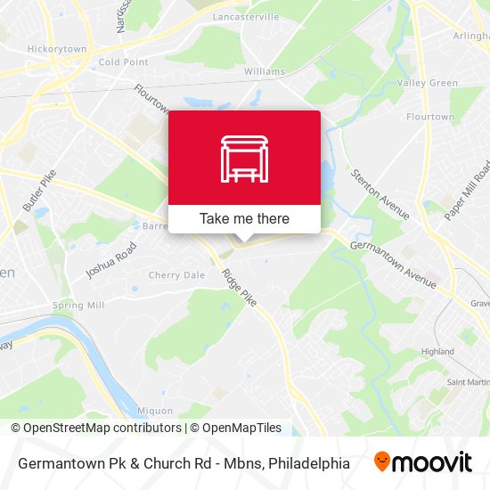 Mapa de Germantown Pk & Church Rd - Mbns