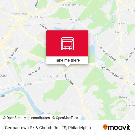 Germantown Pk & Church Rd - FS map