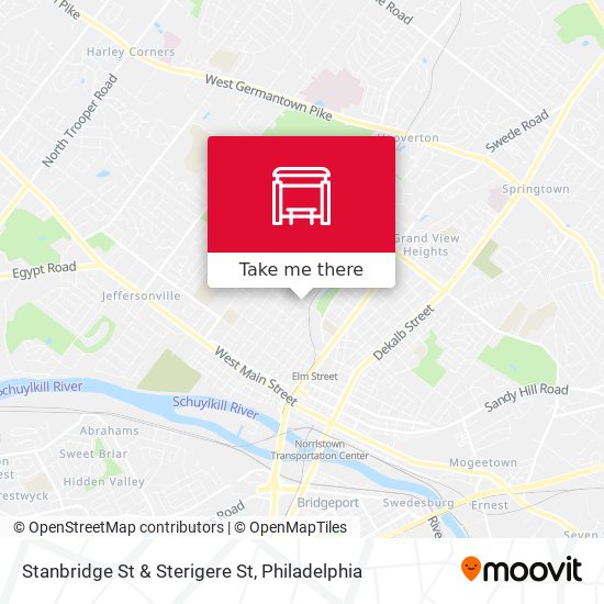 Stanbridge St & Sterigere St map