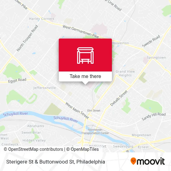 Sterigere St & Buttonwood St map