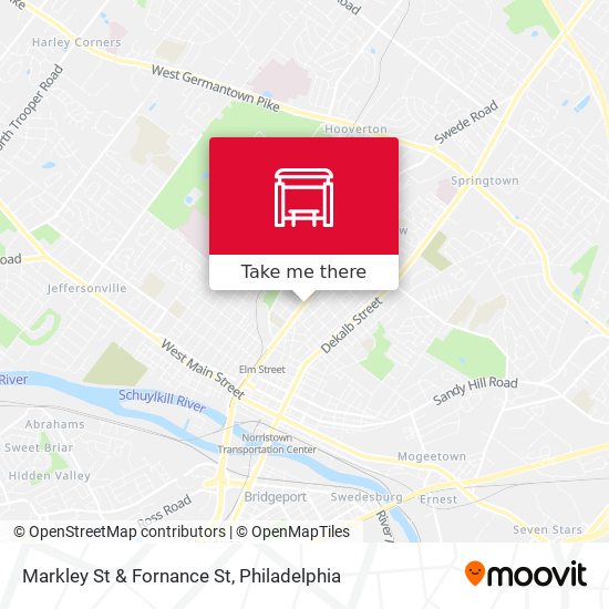 Markley St & Fornance St map