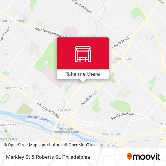 Markley St & Roberts St map