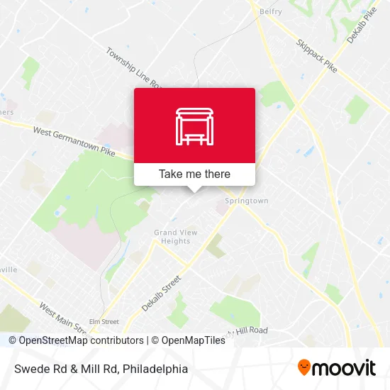 Swede Rd & Mill Rd map