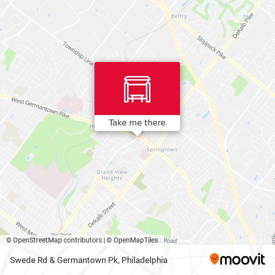 Swede Rd & Germantown Pk map