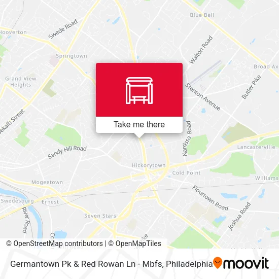 Germantown Pk & Red Rowan Ln - Mbfs map