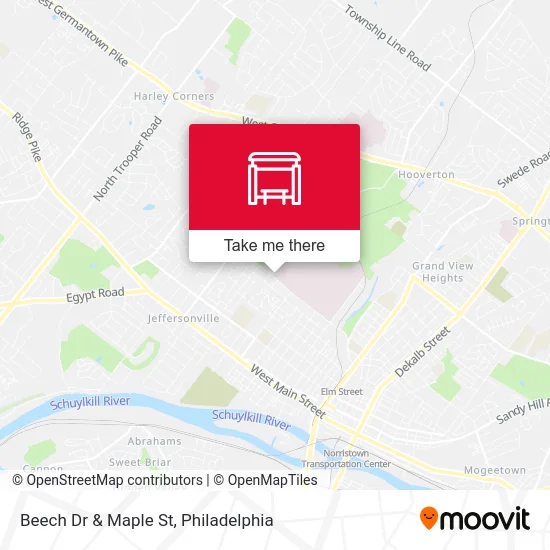 Beech Dr & Maple St map