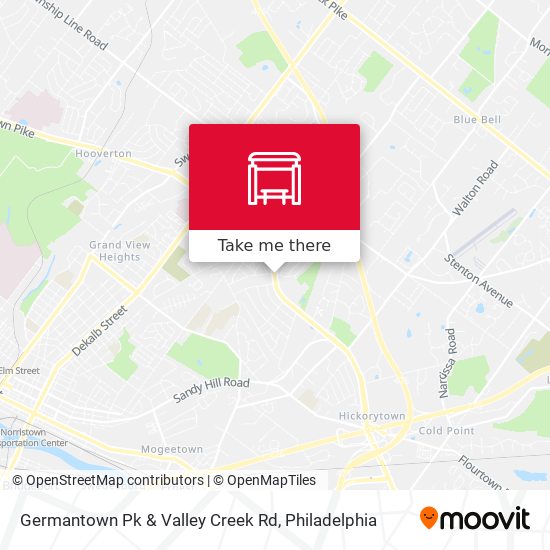 Mapa de Germantown Pk & Valley Creek Rd
